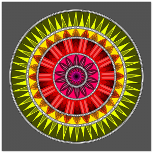 Colourful Mandala Poster #0012